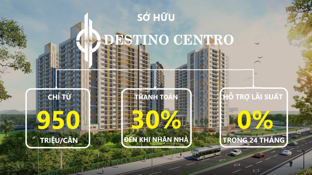 Giá bán dự án căn hộ Destino Centro